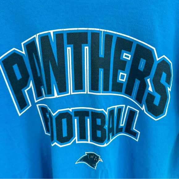 Carolina Panthers NFL Destroyed off the shoulder Tee - Picture 4 of 5
